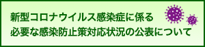 新型コロナウイルス感染症に係る必要な感染防止策対応状況の公表について